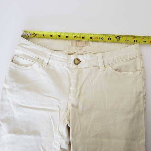 MICHAEL KORS Cream Classic Mid Rise Skinny Jeans - Picture 10 of 12